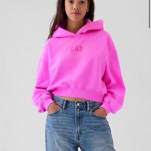 Womans Vintagesoft Crop Logo Hoodie - Hot Pink
Womans small